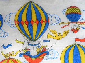 1975 Vintage Calendar Towel - Linen - Hot Air Balloon - TWLC91