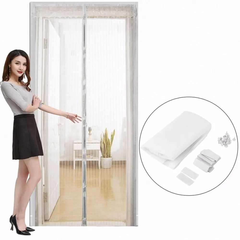 Anti Mosquito Curtain Magnetic Net Mesh Automatic Closing