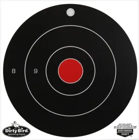 Birchwood Casey Non-Adhesive Dirty Bird Bull's-Eye Large Targets Practice Shooting for Indoor and Outdoor Use
