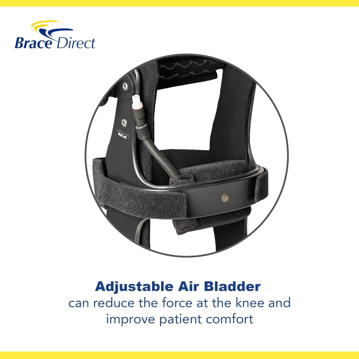 Brace Direct OrthoPro HyperEx Knee Brace - L1850- Adjustable and Comfortable Support for Knee Hyperextension - OCSI