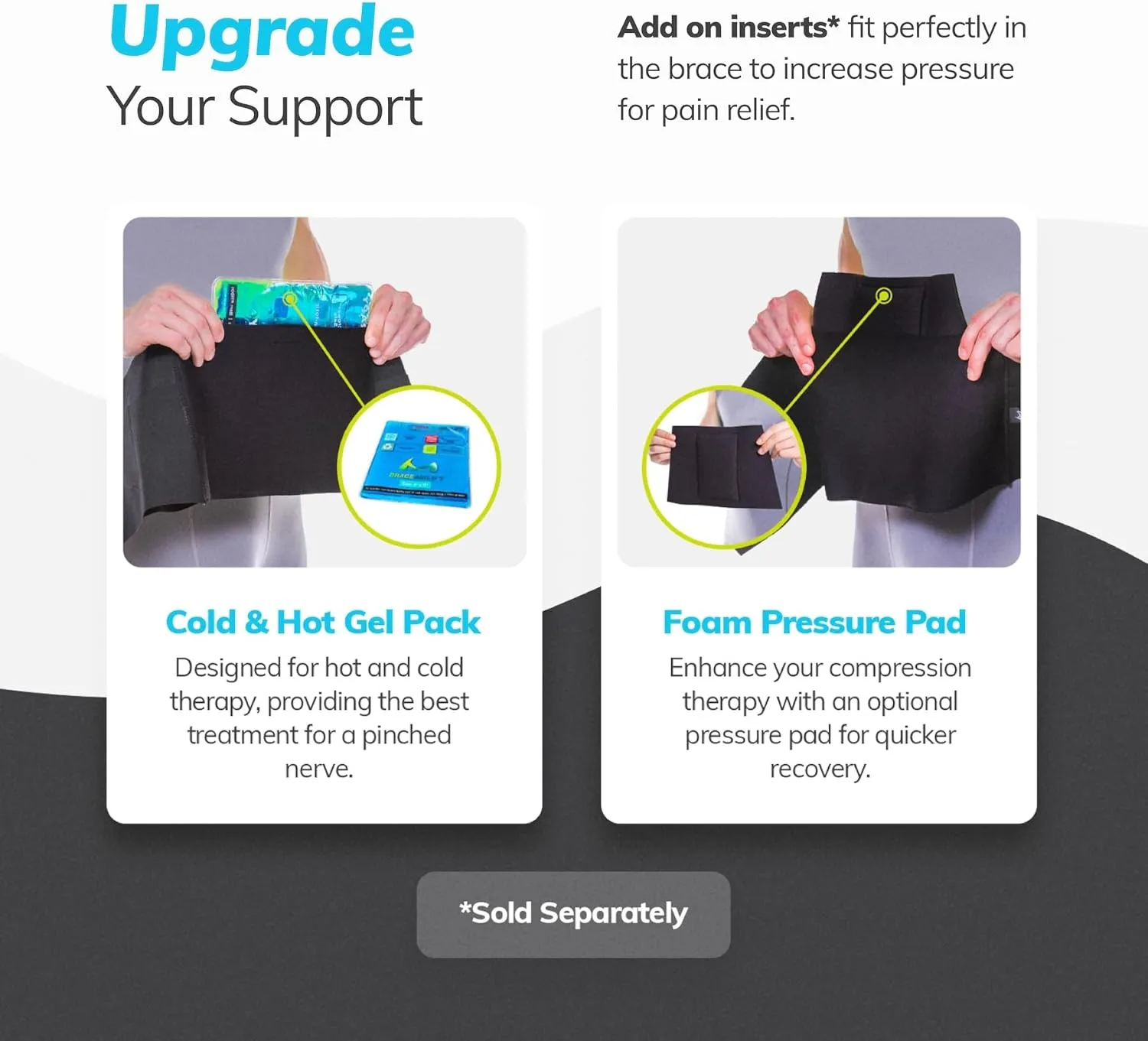 BraceAbility Plus Size Low Back Brace - Compression Lower Back Support Belt for Sciatica, Heavy Lifting at Work, Herniated Disc, Workouts, Sleeping, Lumbar Support, Back Pain in Women and Men (2XL)