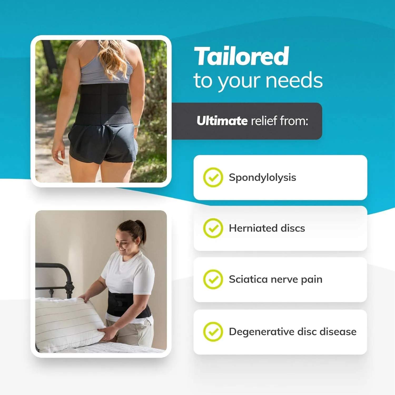 BraceAbility Plus Size Low Back Brace - Compression Lower Back Support Belt for Sciatica, Heavy Lifting at Work, Herniated Disc, Workouts, Sleeping, Lumbar Support, Back Pain in Women and Men (2XL)