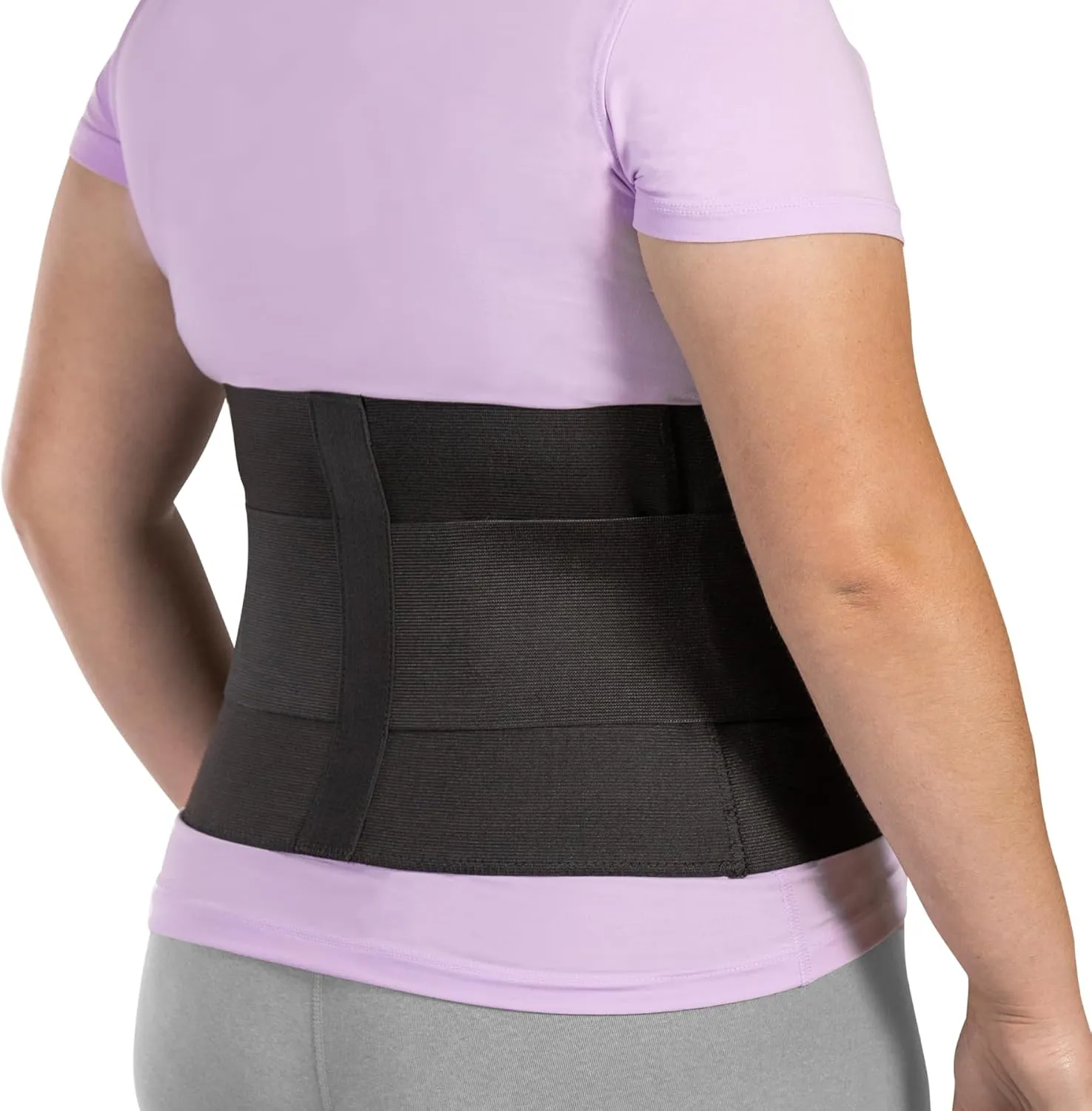 BraceAbility Plus Size Low Back Brace - Compression Lower Back Support Belt for Sciatica, Heavy Lifting at Work, Herniated Disc, Workouts, Sleeping, Lumbar Support, Back Pain in Women and Men (2XL)