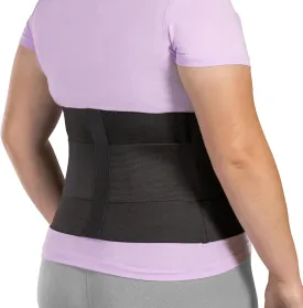 BraceAbility Plus Size Low Back Brace - Compression Lower Back Support Belt for Sciatica, Heavy Lifting at Work, Herniated Disc, Workouts, Sleeping, Lumbar Support, Back Pain in Women and Men (2XL)