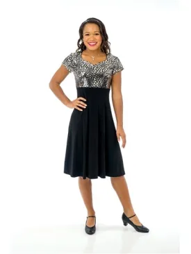 CHELSEA (Style #518) - Heart Shaped Neck Cap Sleeve Dress