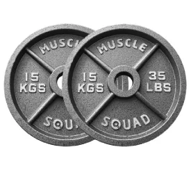 Classic Cast Iron Olympic Weight Plates - Clearance