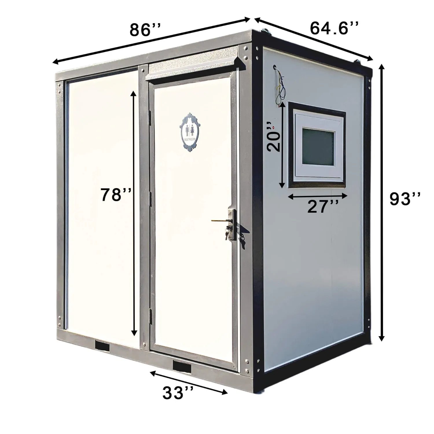 [CLEARANCE] Portable Shower Room with Sink & Toilet