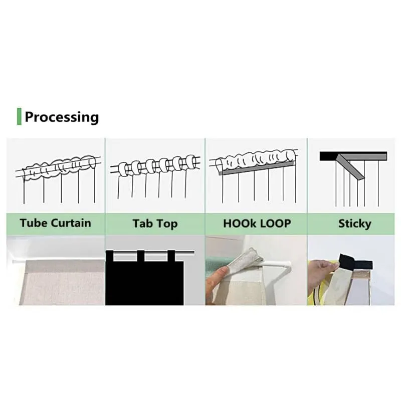 Door Curtain Uwajima ( 2 sizes and 4 ways to hang it)