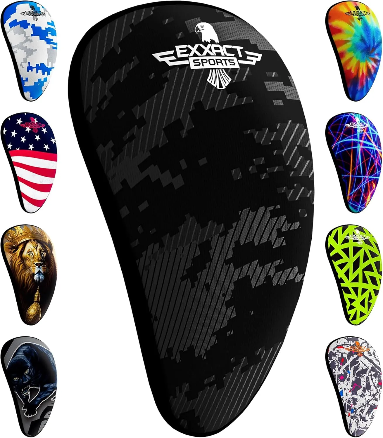 Exxact Sports Lightweight Athletic Cup Mens & Boys with Soft Rim Comfort for Superior Support, Baseball Cup Youth Boys for T-Ball, Football, Lacrosse, Hockey Groin Protector MMA Cup