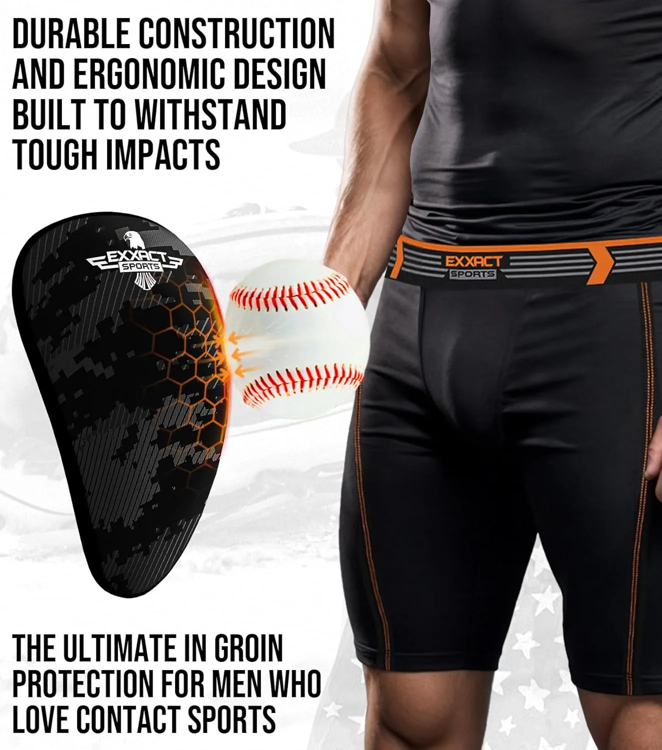 Exxact Sports Lightweight Athletic Cup Mens & Boys with Soft Rim Comfort for Superior Support, Baseball Cup Youth Boys for T-Ball, Football, Lacrosse, Hockey Groin Protector MMA Cup