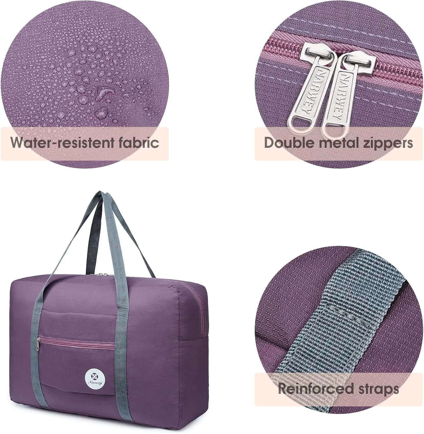 For Spirit Airlines Personal Item Bag 18x14x8 Foldable Travel Duffel Bag Tote Carry on Luggage Duffle Overnight for Women and Men