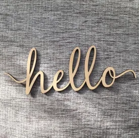Hello Swirl Signage