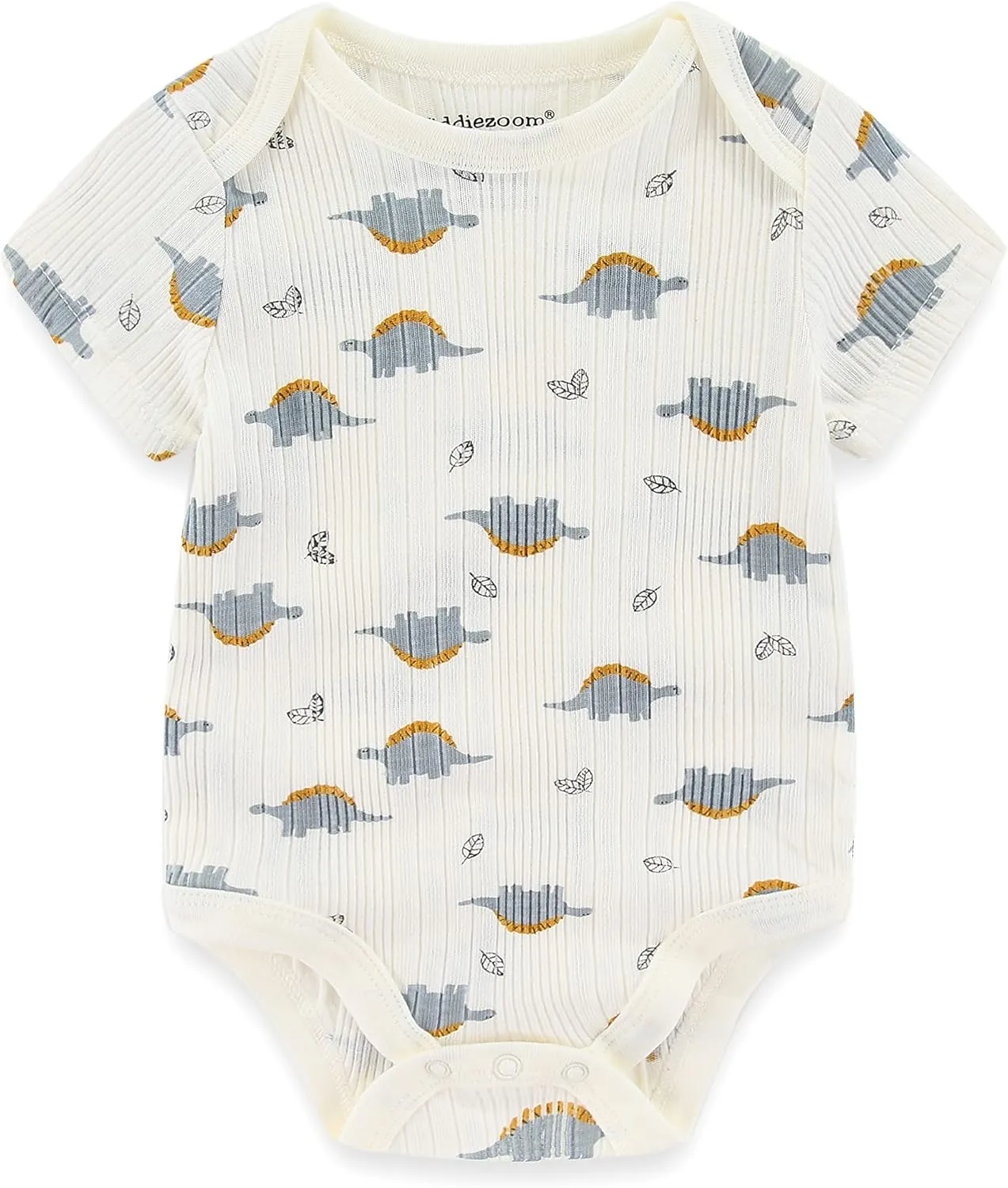 Kiddiezoom Newborn Baby Unisex Cotton One-Piece Bodysuits Baby Gift 5-Pack Baby Clothes