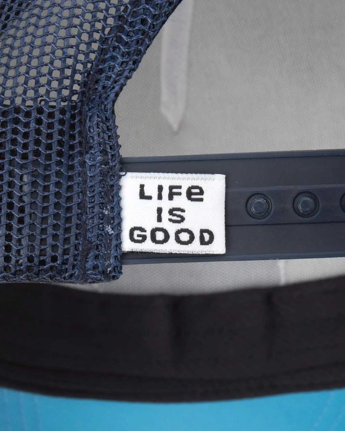 Life is Good Men's Trucker Hat - Mesh-Back Logo Patch Adjustable Baseball Cap