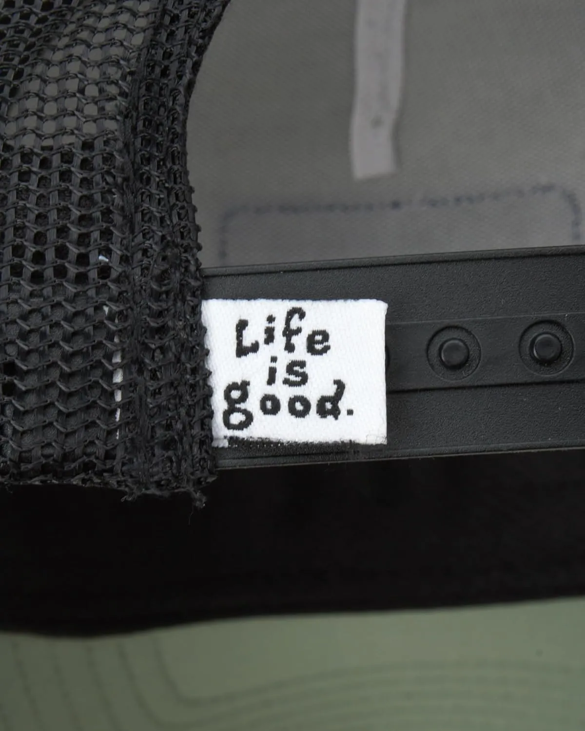 Life is Good Men's Trucker Hat - Mesh-Back Logo Patch Adjustable Baseball Cap