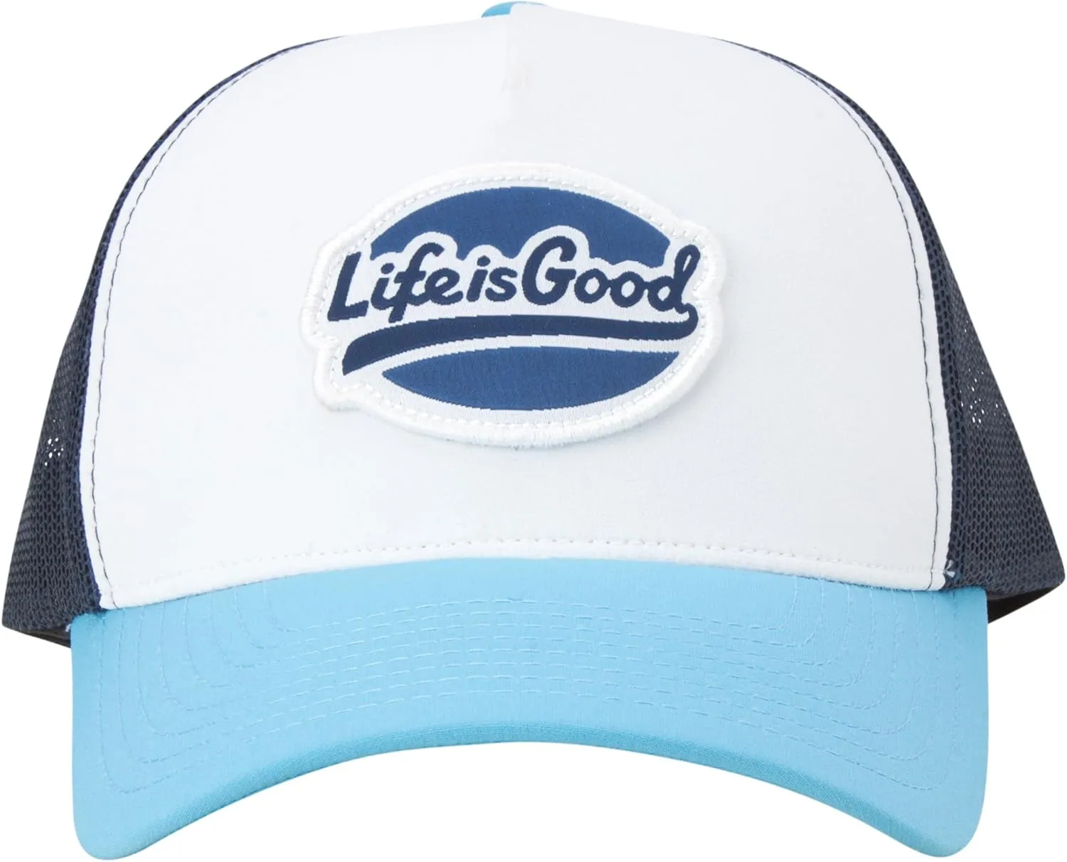 Life is Good Men's Trucker Hat - Mesh-Back Logo Patch Adjustable Baseball Cap