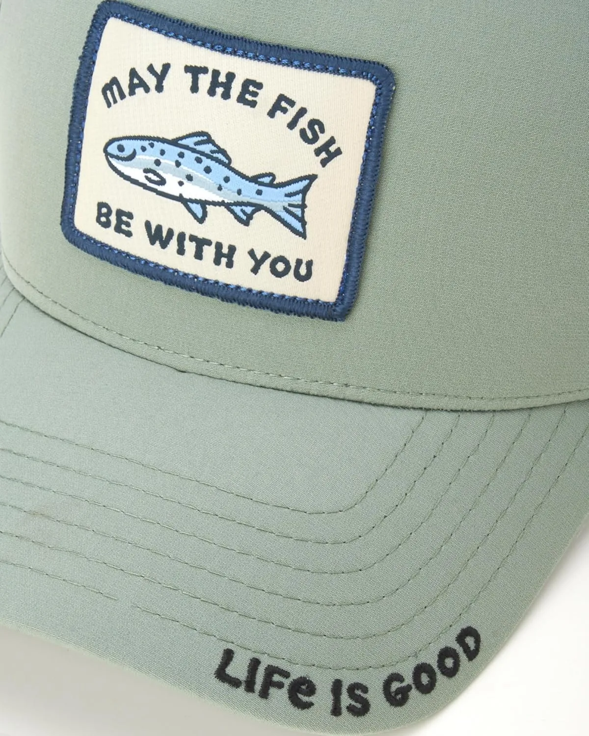 Life is Good Men's Trucker Hat - Mesh-Back Logo Patch Adjustable Baseball Cap