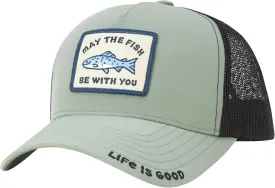 Life is Good Men's Trucker Hat - Mesh-Back Logo Patch Adjustable Baseball Cap