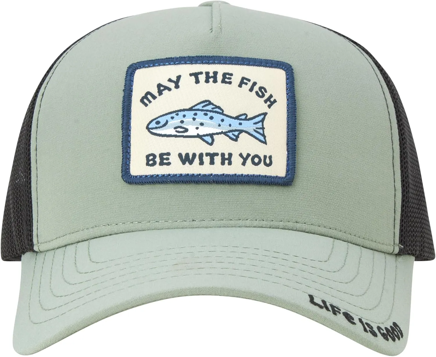 Life is Good Men's Trucker Hat - Mesh-Back Logo Patch Adjustable Baseball Cap