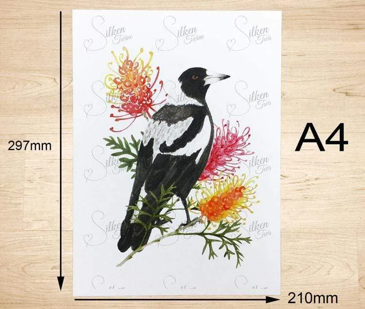 Magpie Art Print (Side)
