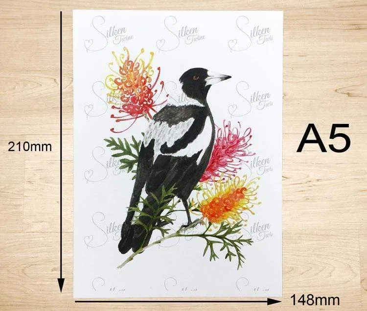 Magpie Art Print (Side)
