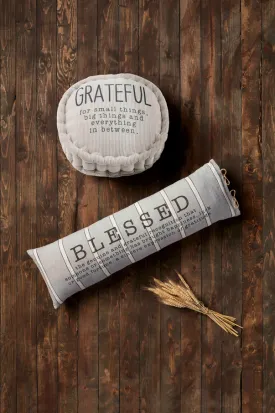 Mudpie Blessed Definition Long Pillow