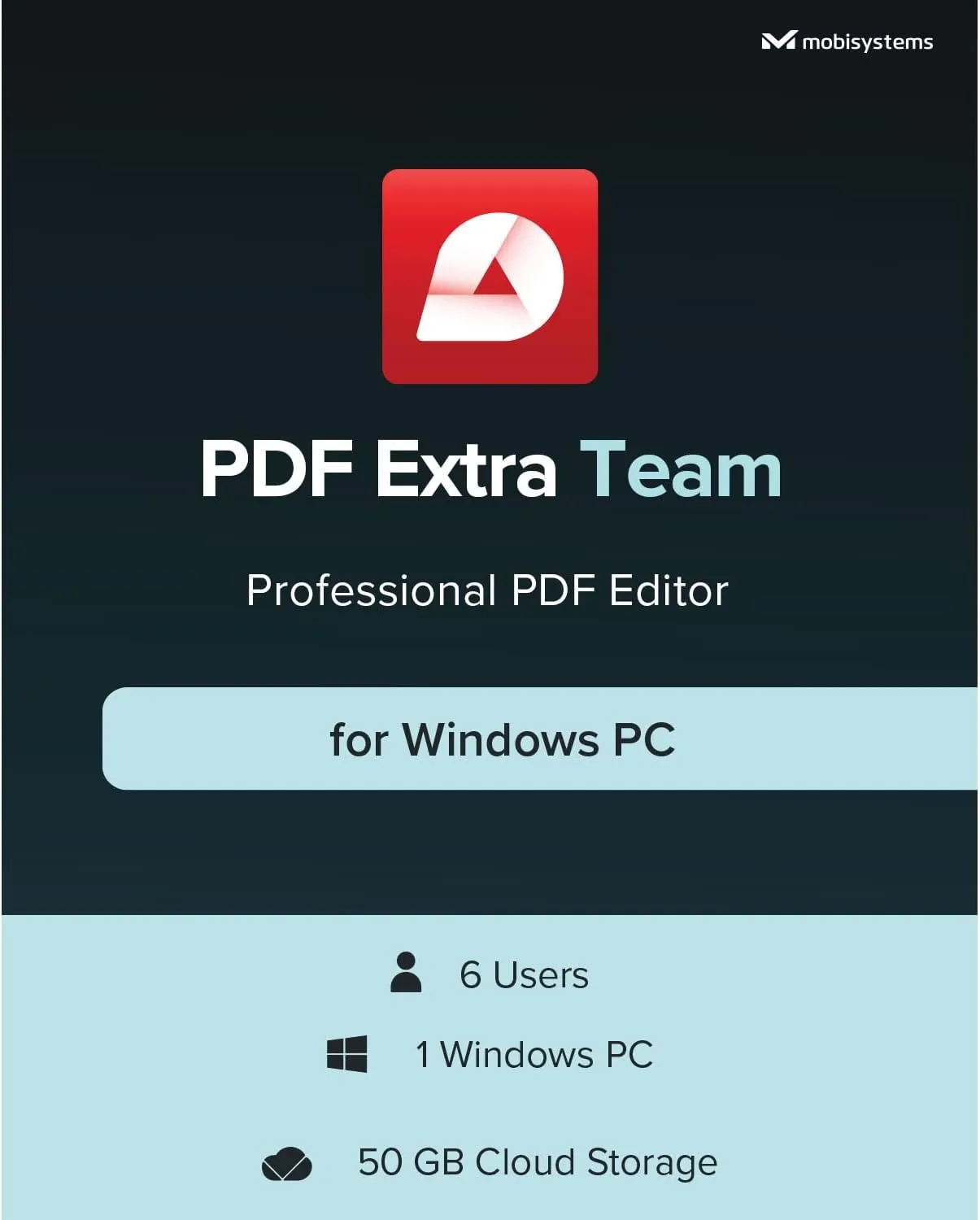 PDF Extra Team | PDF Converter: Create, Edit, Sign Documents | 6 Users / 1 Year License for Windows