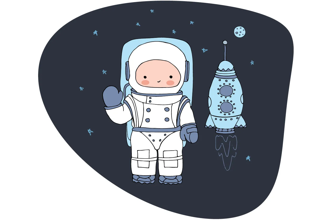 "Little astronaut" wall sticker