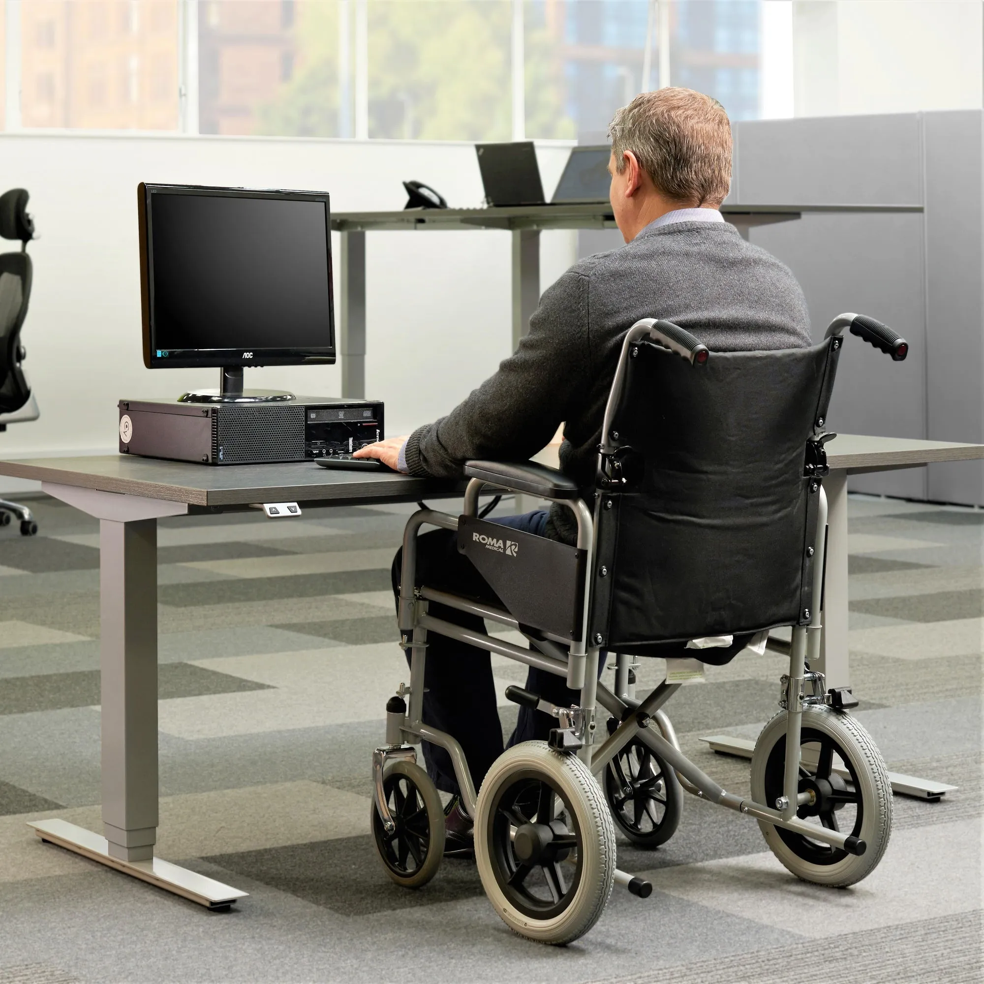 Stockholm Extra Heavy Duty Adjustable Standing Desk Bundle (with Bluetooth Control)