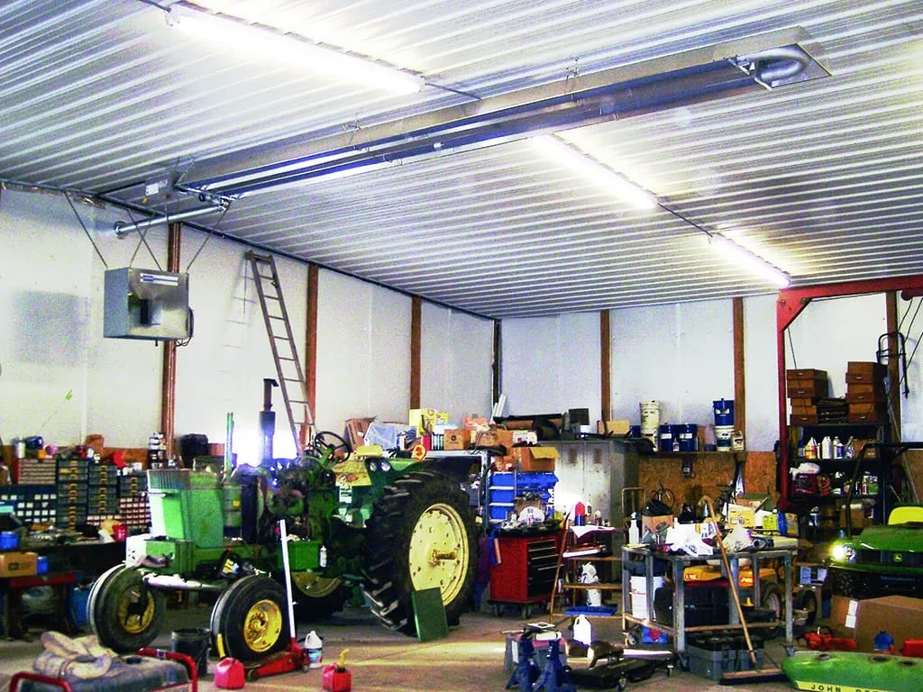 SunStar SPS Compressed Natural Gas Positive Pressure 40' Single Stage 50K BTU Straight Tube Heater