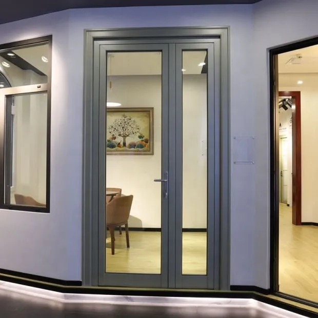 Superhouse New design supplier exterior colored residential unequal aluminium glass double entry entrance front doors