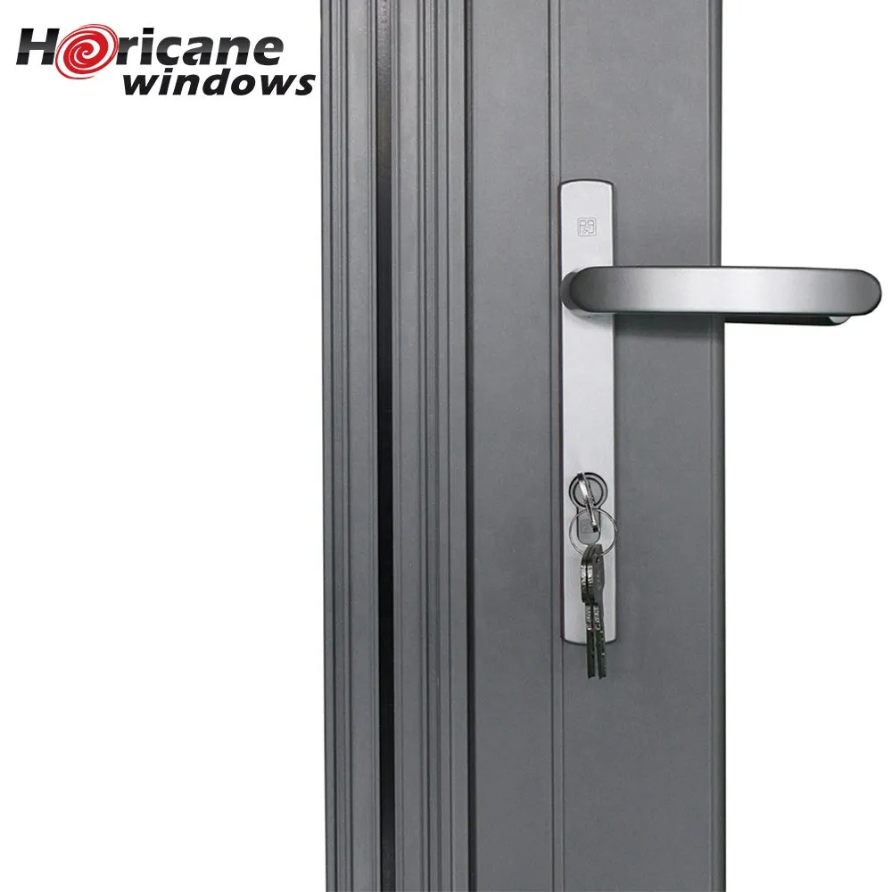 Superhouse NFRC AS2047 standard China commercial big aluminum glass panel accordion folding door