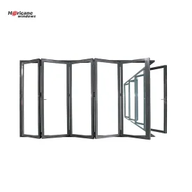 Superhouse NFRC AS2047 standard China commercial big aluminum glass panel accordion folding door